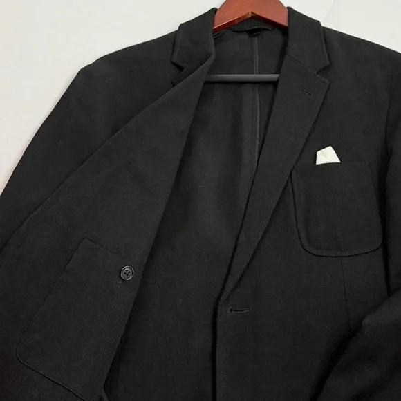 Neil Barrett Black Linen Blend Sports Blazer Jacket Size 40 SLIM FIT